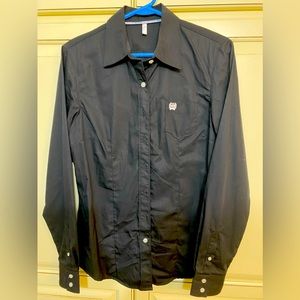 Cinch black button down long sleeve. NWOT.  Sz Medium